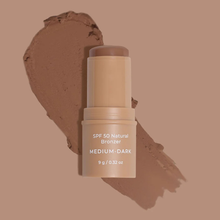 Load image into Gallery viewer, SPF 50 Natural Bronzer - Medium-Dark
